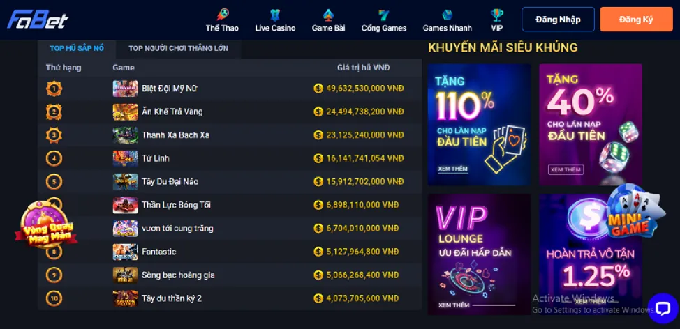 Các tính năng nổi bật của trò chơi Slot tại 98wim